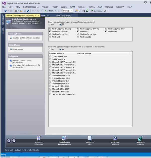 Installation Requirement